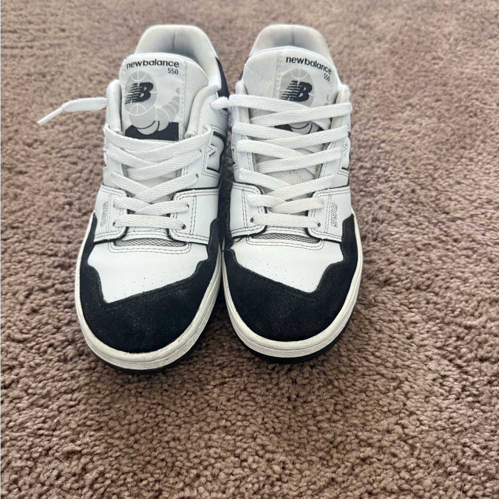 New Balance Black and White Athletic Shoes 550